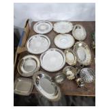 Large lot of silverplate serving ware. 40-96