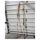 2 diamond willow poles about 7ft tall. 40-102