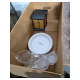Vintage Corning ware, lead glass, book ends. 55-14