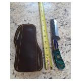 8in forged knife with sheath. M6