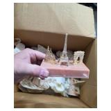 Milk glass, decorations and more. 13-58