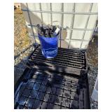plastic shelving unit. 13-1