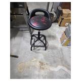 Padded swiveling bar stool. 13-9