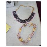 2 beautiful, beaded necklaces. 55-3