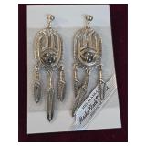 Sterling silver earrings. 5-58