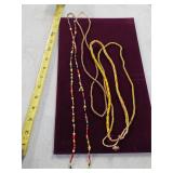 19th century African trade beads necklaces. 17-17