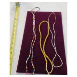 19th century African trade beads necklaces. 17-8