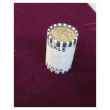 10 dollar roll of unsearched half dollars. 5-25