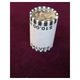 10 dollar roll of unsearched half dollars. 5-21