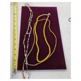19th century African trade beads necklaces. 17-15