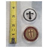 Pair of templar coins. 80-13
