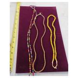 19th century African trade beads necklaces. 17-14