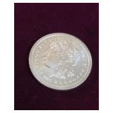 1985 troy ounce .999 silver round. 5-46
