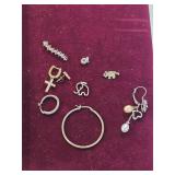 silver lot of charms and more. 55-26