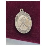 Sterling silver st. Christopher charm. 55-17