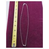 Silver necklace. 55-19