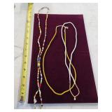 19th century African trade beads necklaces. 17-5