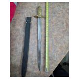 26in short sword with sheath. 13-35
