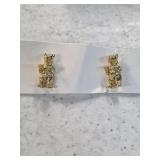 teddy bear earrings. 80-5