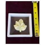Leaf carved from stone. 25-2