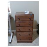 Small pine 5 drawer storage chest: 12'x15'x30'