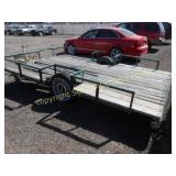 Trailer, Green 8'X12' FLATBED UTILITY