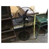 Homes black floor stand fan as new