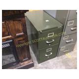 Tower brand, two drawer, metal letter file, dark