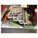 Fishing tackle box with tackle