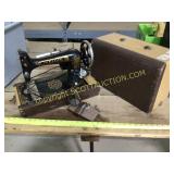 Vintage, electric, sewing machine and portable