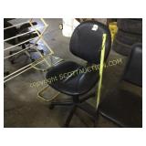 Black secretarial office chair very nice