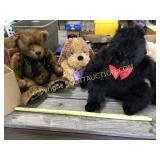 Three large Limited addition stuffed plush