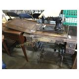 Ben Hur Antique treadle, sewing machine and
