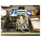 Lot of office supplies, printer, paper and