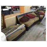 Three piece corner couch set with large