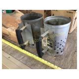 Two expert grill chimney charcoal lighter