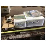 Two sterile, light storage drawers with sports,