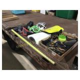 Lot with motocross goggles, motocross, bike