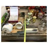 A lot of miscellaneous glassware, tea sets,