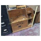 Solid, pine, wood, toy chest, Seat with
