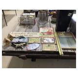 11 pcs, Laundry room signs, antique glass