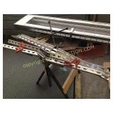 Aluminum frame, clamp, log, splitting, wedge,