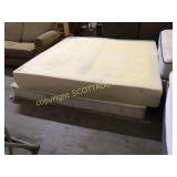 King size solid foam mattress with boxspring