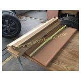 36 inch corkboard and twin bed slats
