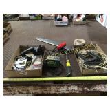 2 boxes, tools and hardware, what sharp knife,