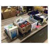 A lot of sewing fabric, electric iron new
