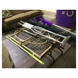 Adjustable, toddler gate, showing hoop, a