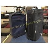 Two black suitcases