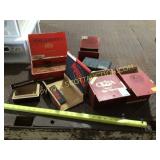 Lot of cigar boxes, and watch case