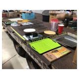 Large lot of kitchen, bakeware and baking s